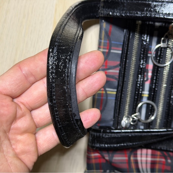 Coach Plaid Totebag Multicolor Pre Owned - Picture 5 of 6